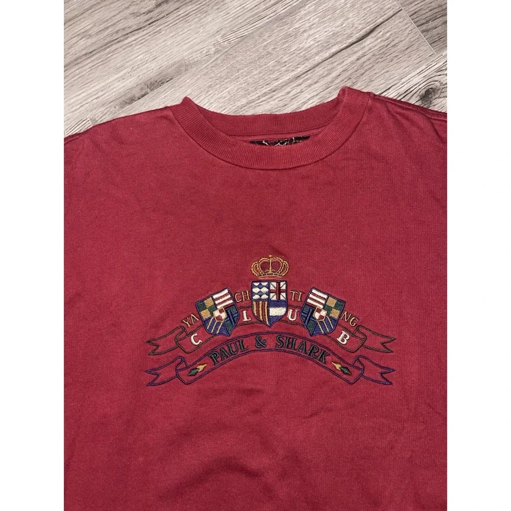 Vintage Paul & Shark Yachting Sweatshirt W/ Embroidered Logo Size XL RARE Italy - Picture 2 of 11